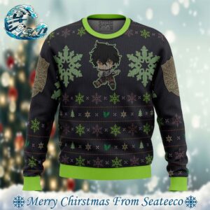 Yuno Black Clover Knitted Best Ugly Christmas Sweater