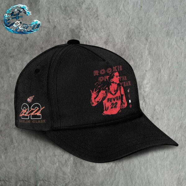 22 Caitlin Clark Indiana Fever Round21 2024 WNBA Rookie Of The Year Classic Cap Snapback Hat