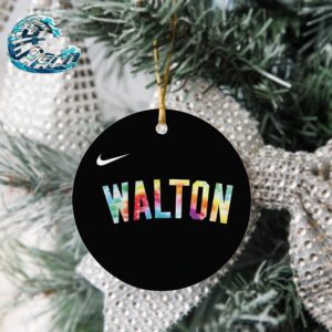 Adam Silver Says The Players Will Warmup In A Bill Walton Shirt In Honor Of The Late Hall Of Famer NBA Finals 2024 x Nike Logo Holiday Christmas Decorations Ornament