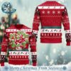 Bud Light Beer White Personalized Reindeer Ugly Christmas Sweater Gift For Men And Women