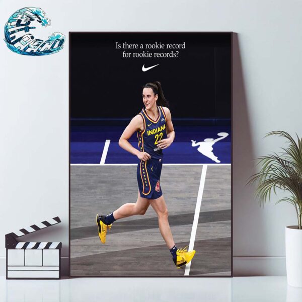 Caitlin Clark Is There A Rookie Record For Rookie Record WNBA 2024 Nike Tribute Caitlin Clark Indiana Fever Home Decor Poster Canvas