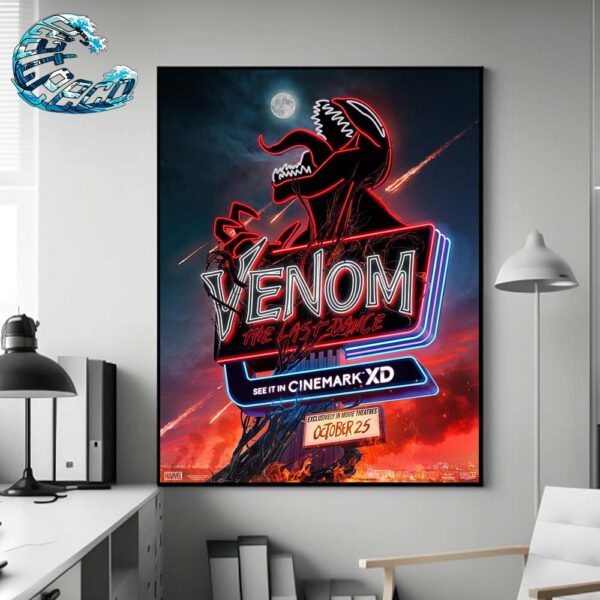 Cinemark XD Poster For Venom The Last Dance Releasing Exclusively In Movie Theaters On October 25 Home Decor Poster Canvas