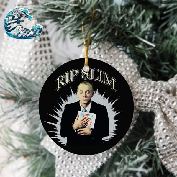 Eminem The Death Of Slim Shady Coup De Grace Rip Slim Holiday Christmas Decorations Ornament