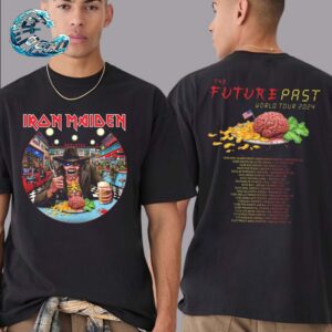 Iron Maiden Merch Tee USA The Future Past World Tour 2024 Tour Start On October 4 In San Diego CA Two Sides Print Classic T-Shirt