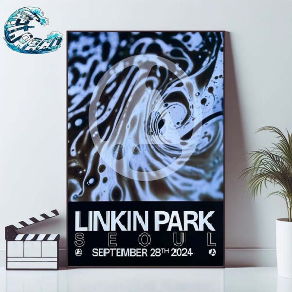 Linkin Park Seoul From Zero World Tour 2024 Poster In South Korea At Inspire Arena On September 28th 2024 Poster Canvas For Home Decor