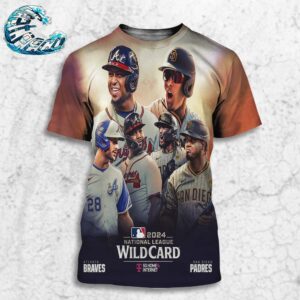 MLB 2024 National League Wild Card Matchup Atlanta Braves Vs San Diego Padres All Over Print Shirt