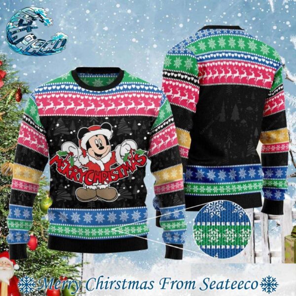 Mickey Merry Christmas Cartoon Disney Ugly Christmas Sweater Gift For Men And Women