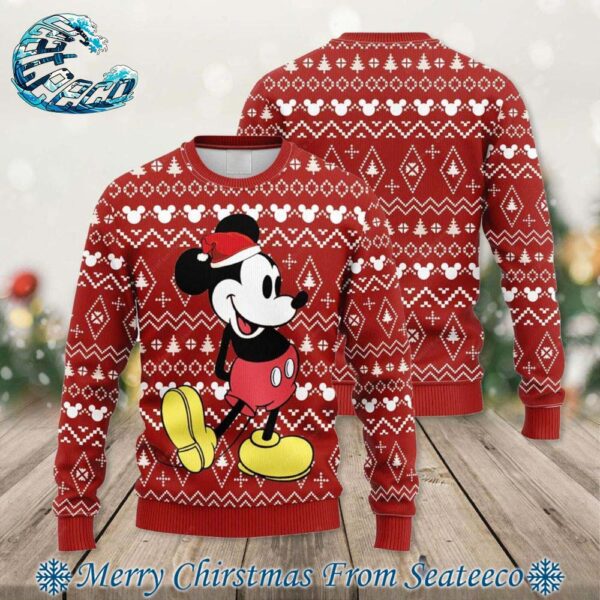 Mickey Mouse Vintage Disney Ugly Christmas Sweater Gift For Holiday 2024