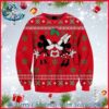 Mickey Mouse Playing NFL Philadelphia Eagles Disney Ugly Christmas Sweater Gift For Holiday 2024