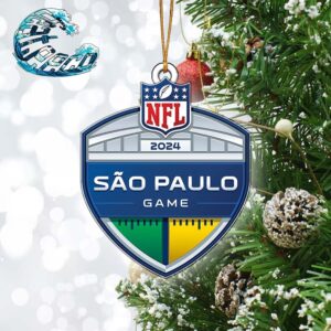 NFL Play Its First Ever Game In Brazil Sao Paulo Game 2024 Christmas Tree Decorations Ornament