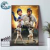 MLB 2024 National League Wild Card Matchup Atlanta Braves Vs San Diego Padres Home Decor Poster Canvas