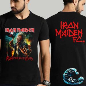 Official Iron Maiden Run For Your Lives FC Tee World Tour 2025-2026 Two Sides Print Vintage T-Shirt