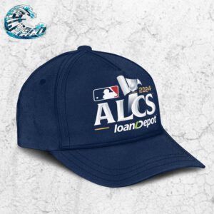 Official MLB ALCS 2024 American League Championship Series loanDepot Navy Snapback Hat Classic Cap