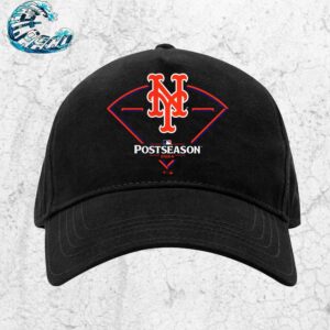 Official New York Mets 2024 MLB Postseason Around The Horn Snapback Hat Classic Cap