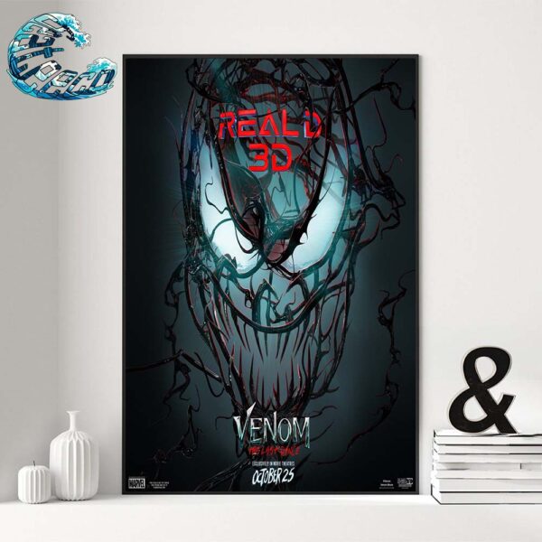 Official Reald 3D Poster For Venom The Last Dance Releasing Exclusively In Movie Theaters On October 25 Poster Canvas