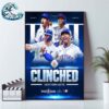 Congrats New York Mets Clinched MLB Postseason 2024 Home Decor Poster Canvas