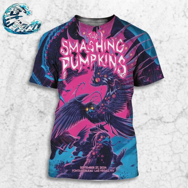 The Smashing Pumpkins Poster For Show Music At Fontainebleau Las Vegas In Las Vegas Nevada On September 27th 2024 All Over Print Shirt